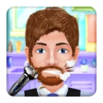 crazy beard shave salon android application logo